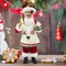 11-Inch Cooking Chef Santa with Gingerbread House,Resin Statue Santa Figurine Christmas Decoration Ornament Xmas Gift